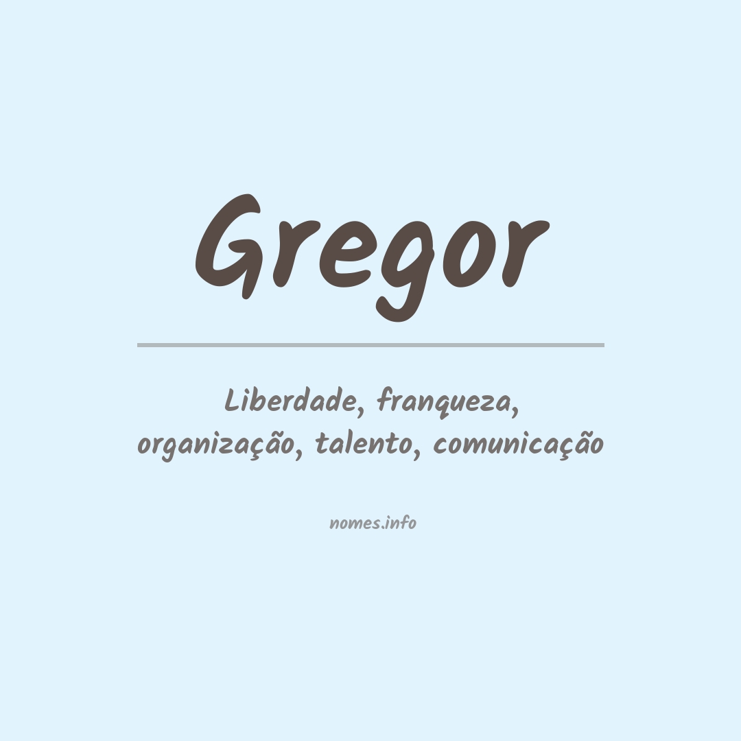 Significado do nome Gregor