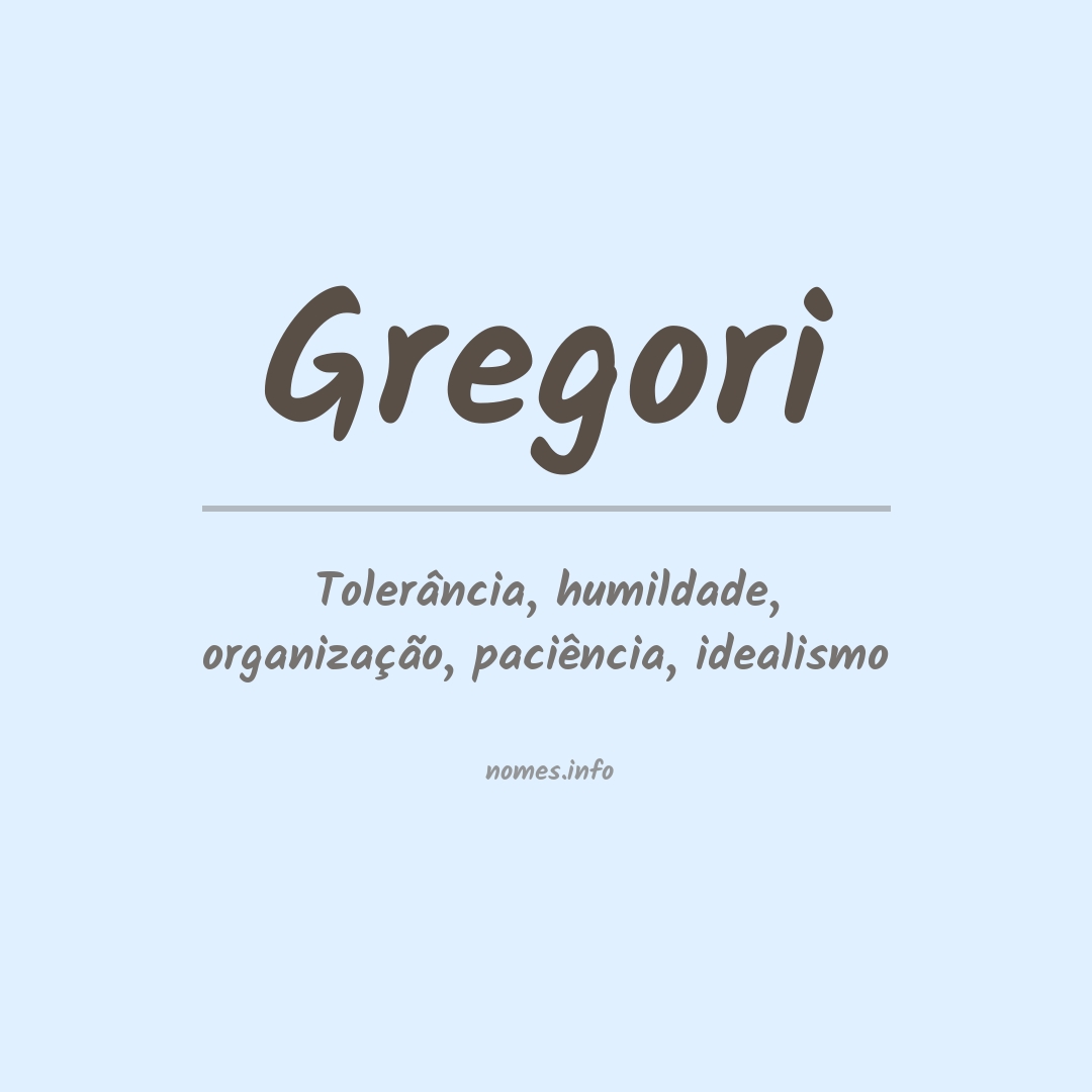 Significado do nome Gregori