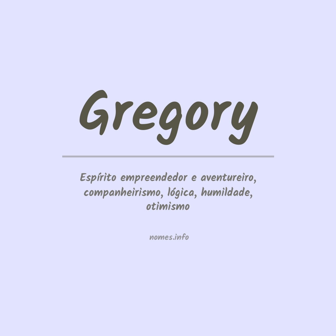 Significado do nome Gregory