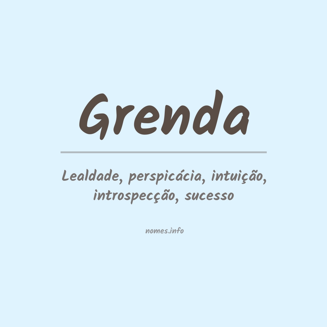 Significado do nome Grenda
