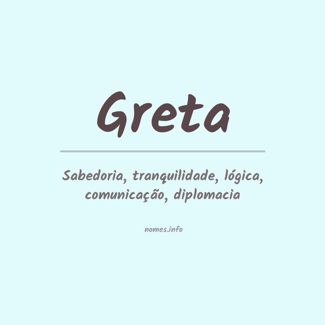 Significado do nome Greta