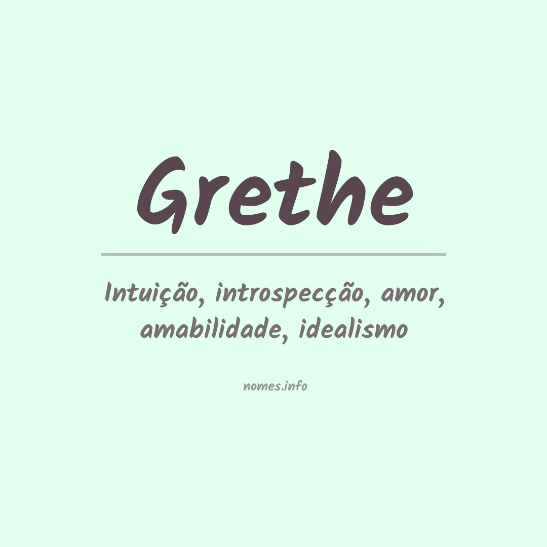 Significado do nome Grethe