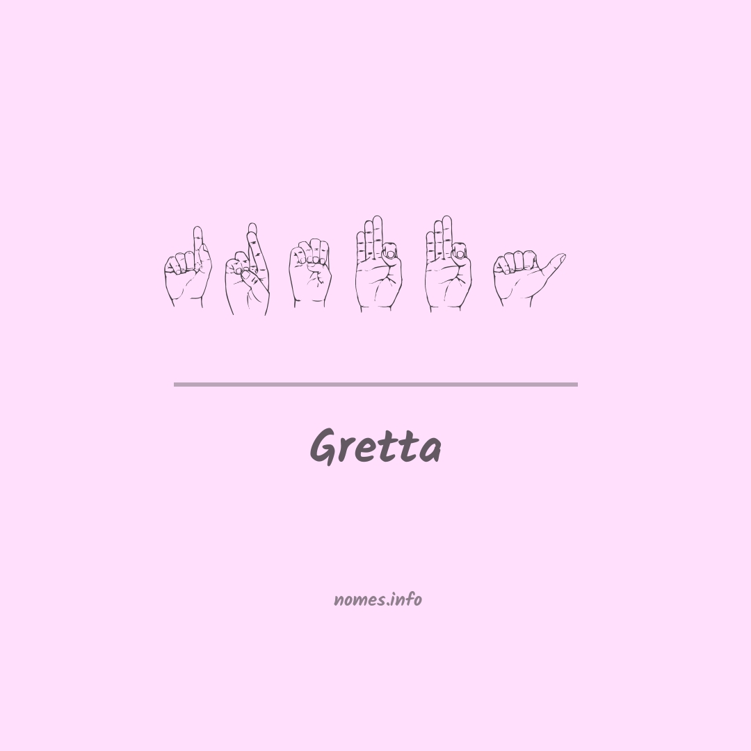 Gretta em Libras