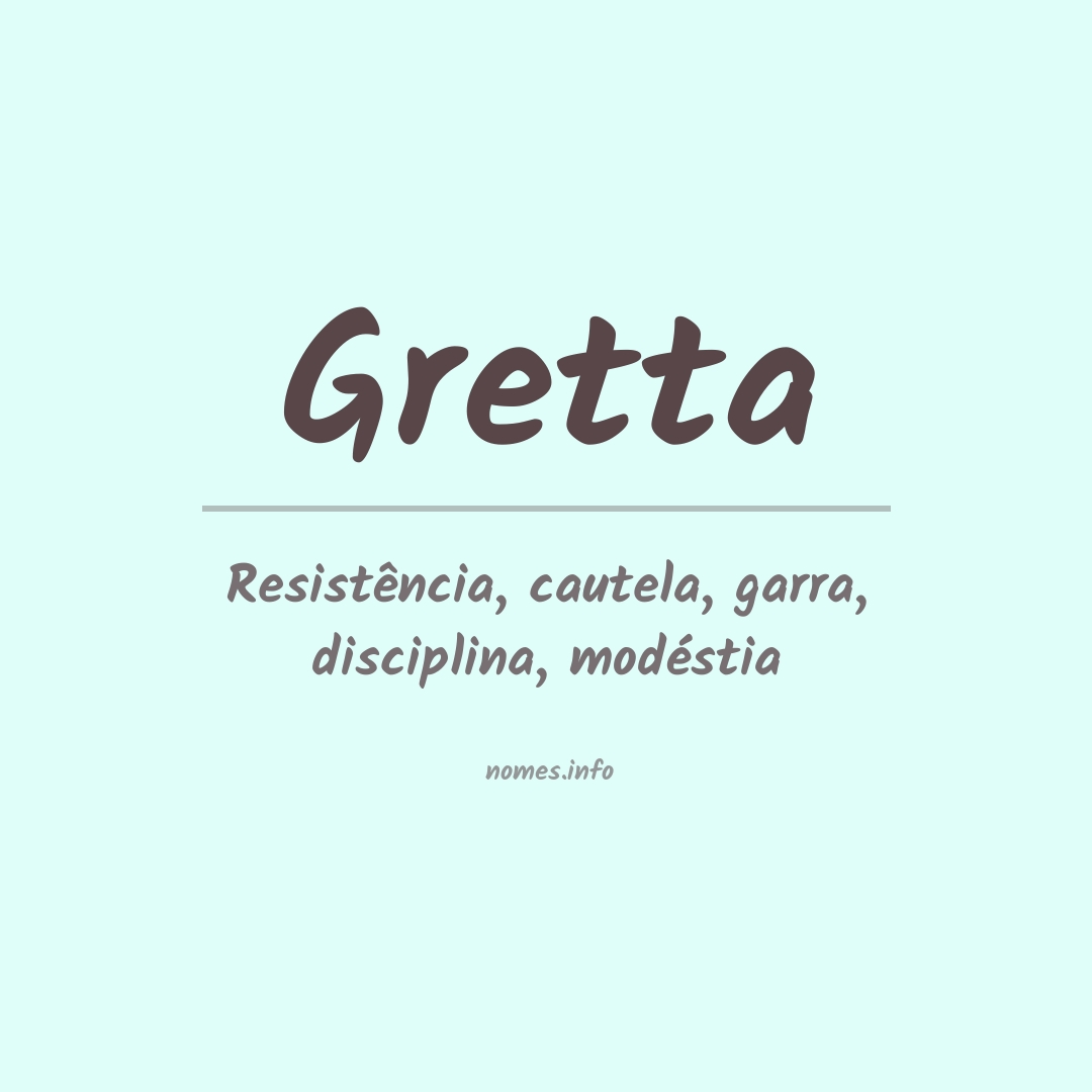 Significado do nome Gretta