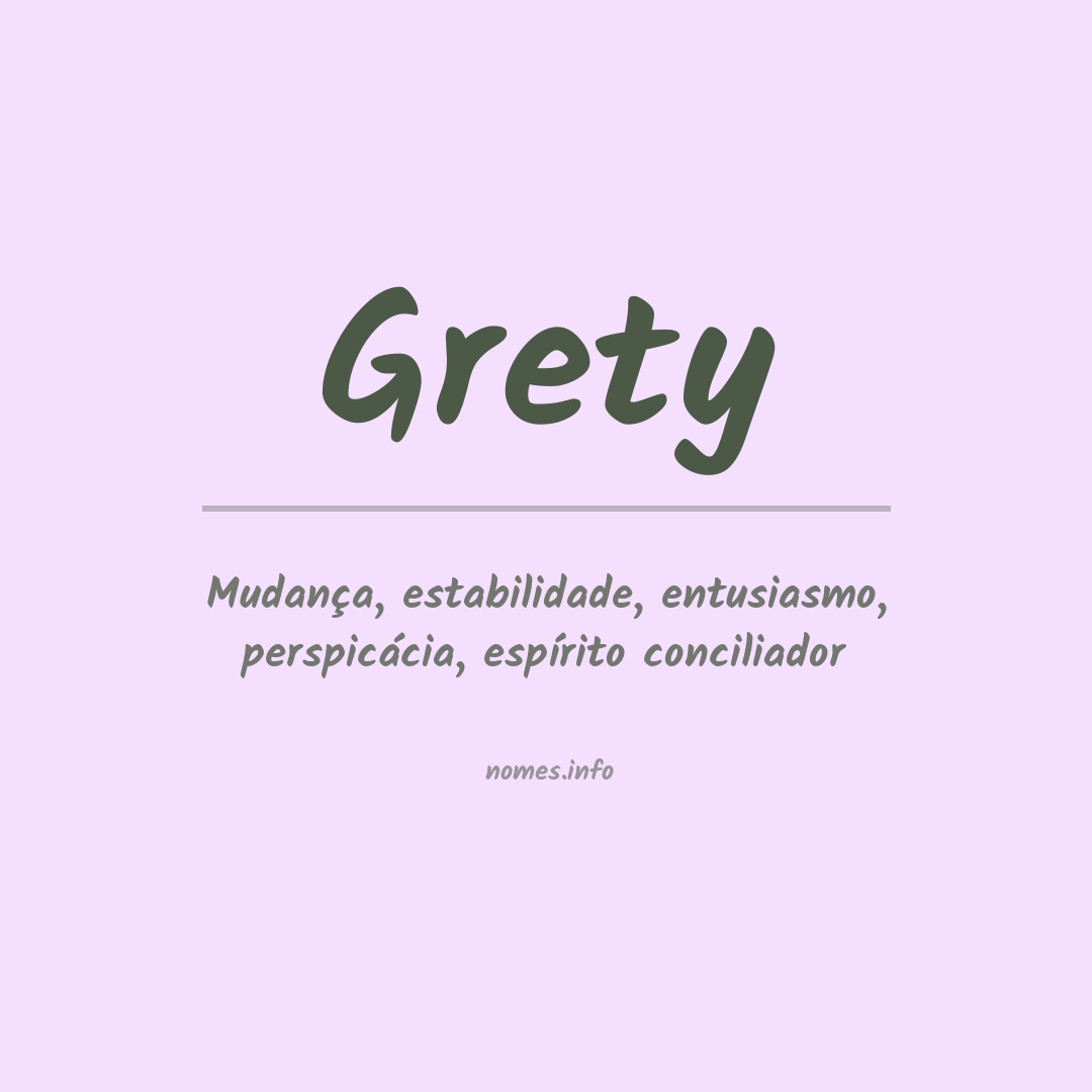 Significado do nome Grety
