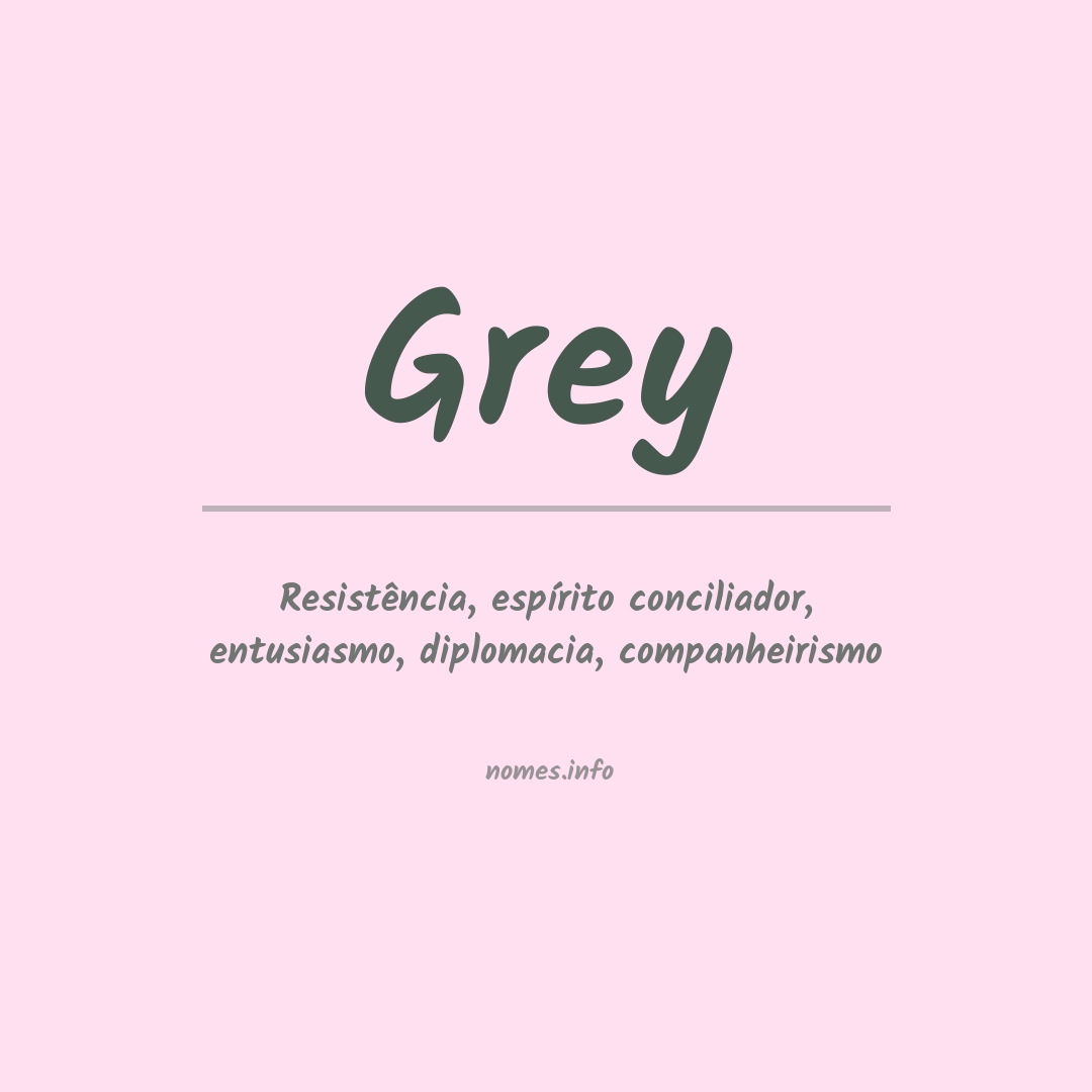 Significado do nome Grey