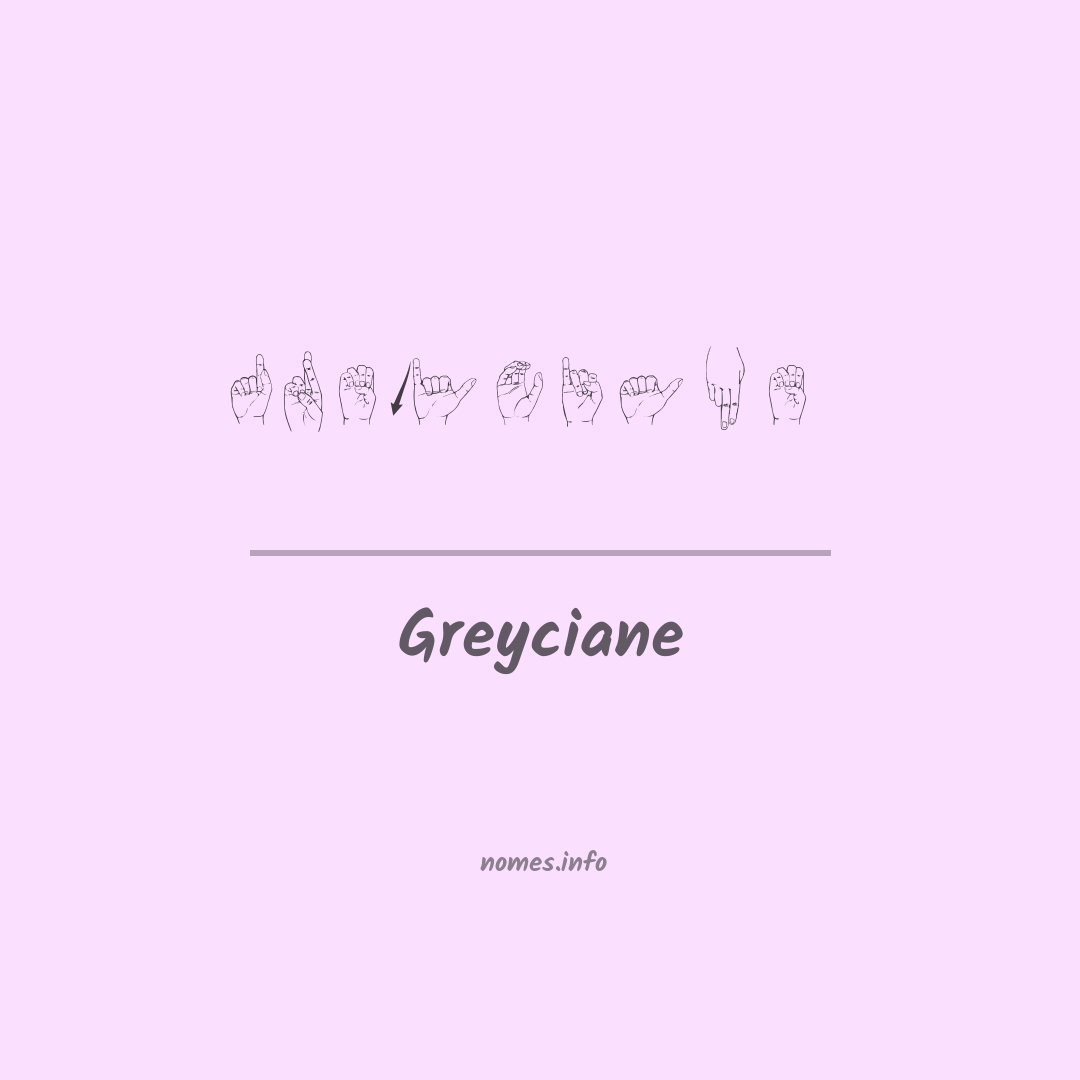 Greyciane em Libras