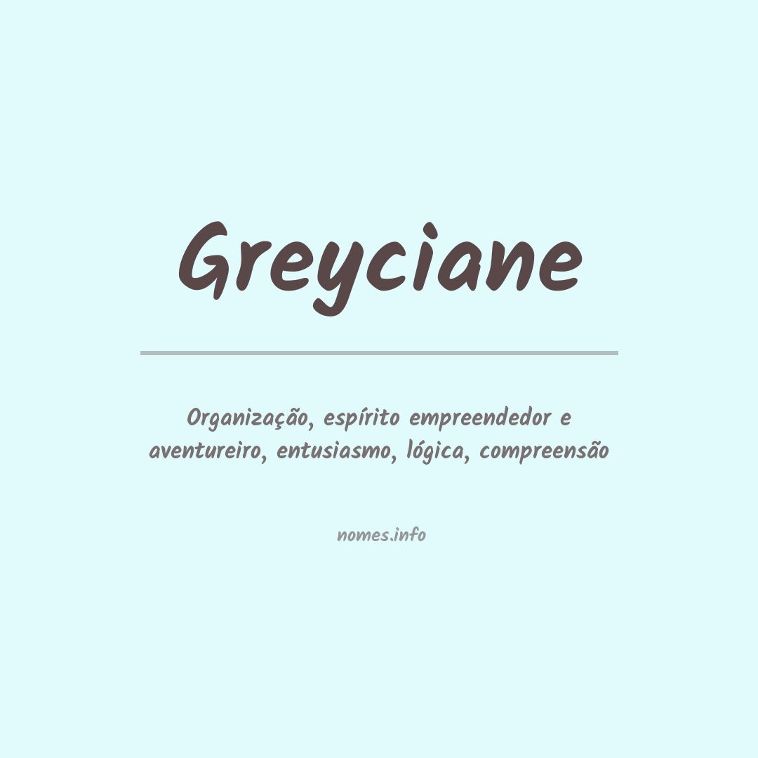 Significado do nome Greyciane