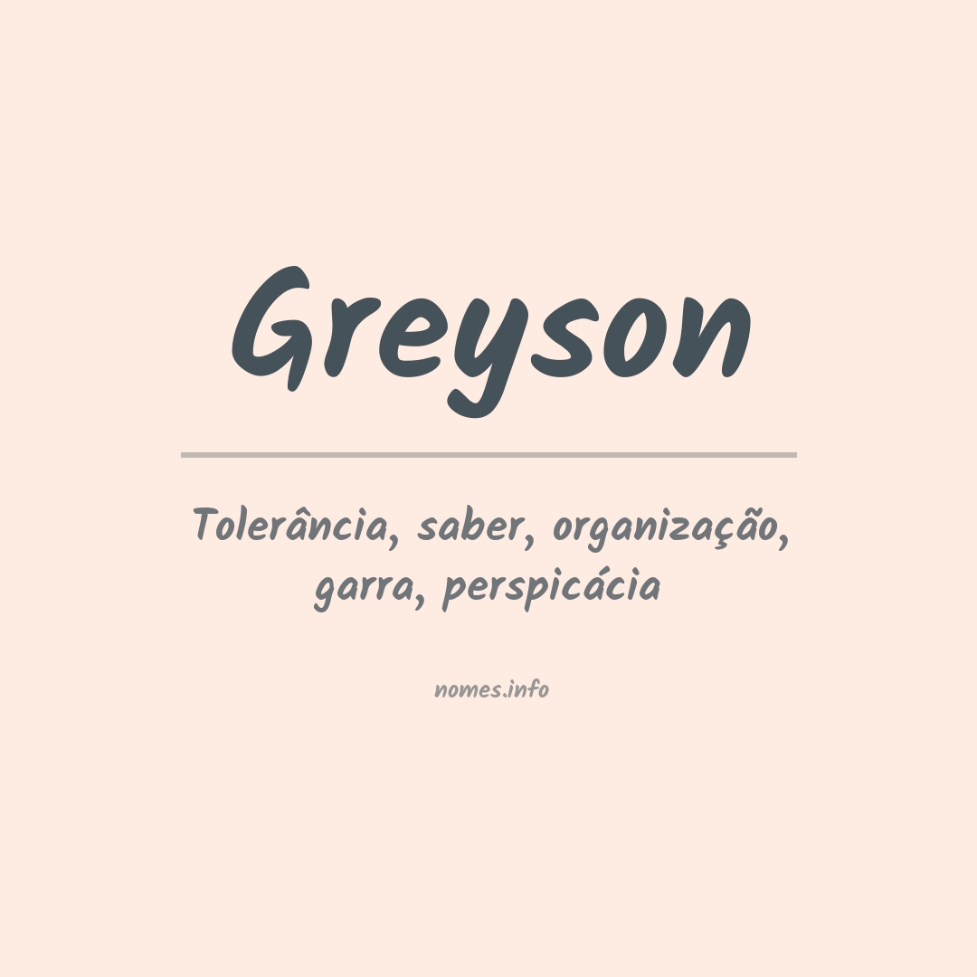 Significado do nome Greyson