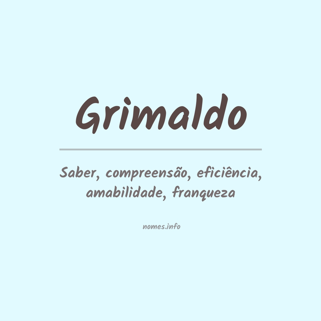 Significado do nome Grimaldo