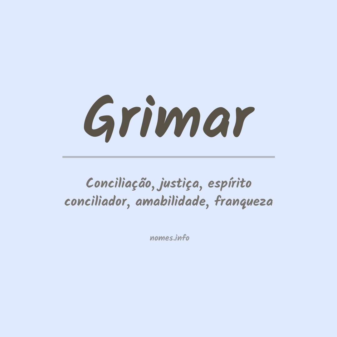 Significado do nome Grimar