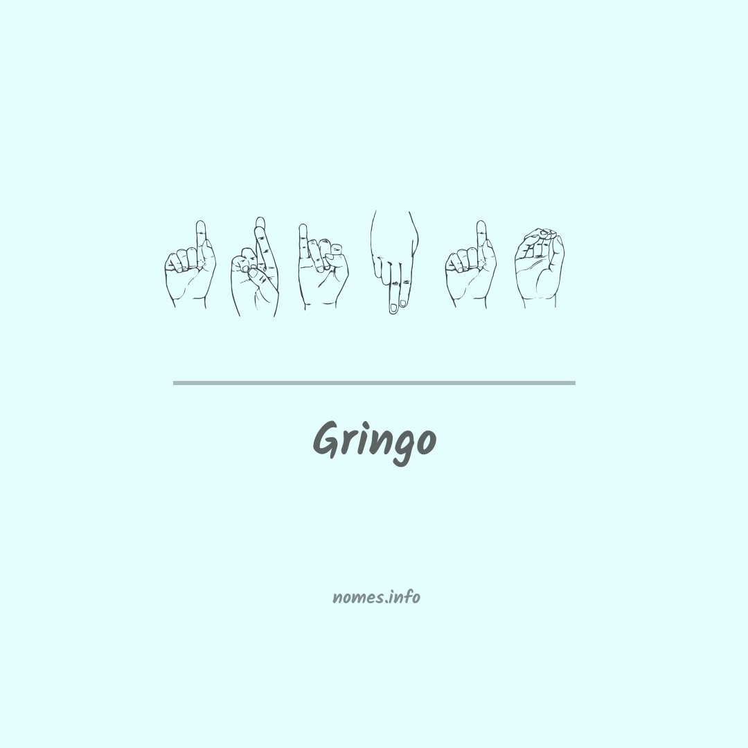 Gringo em Libras
