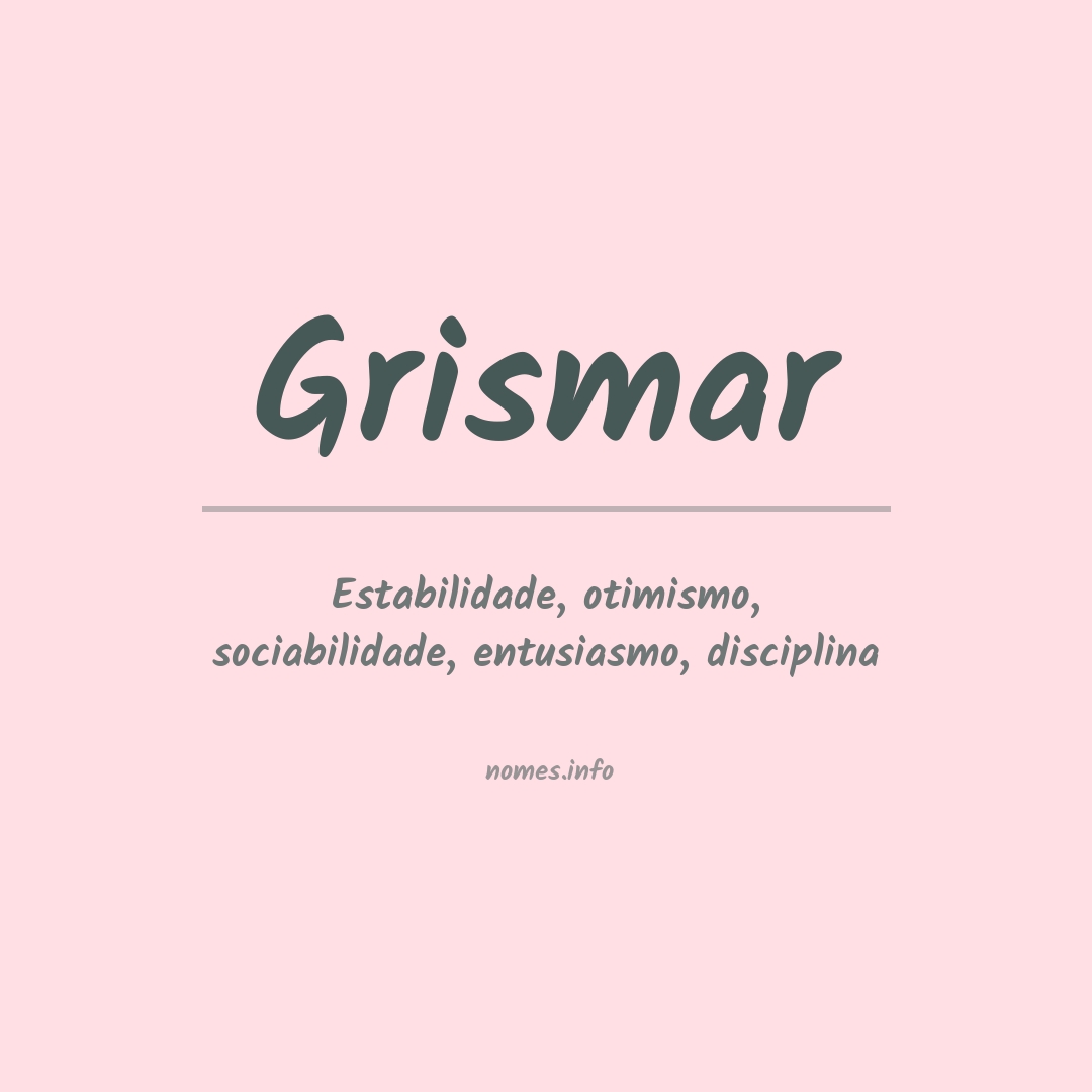 Significado do nome Grismar