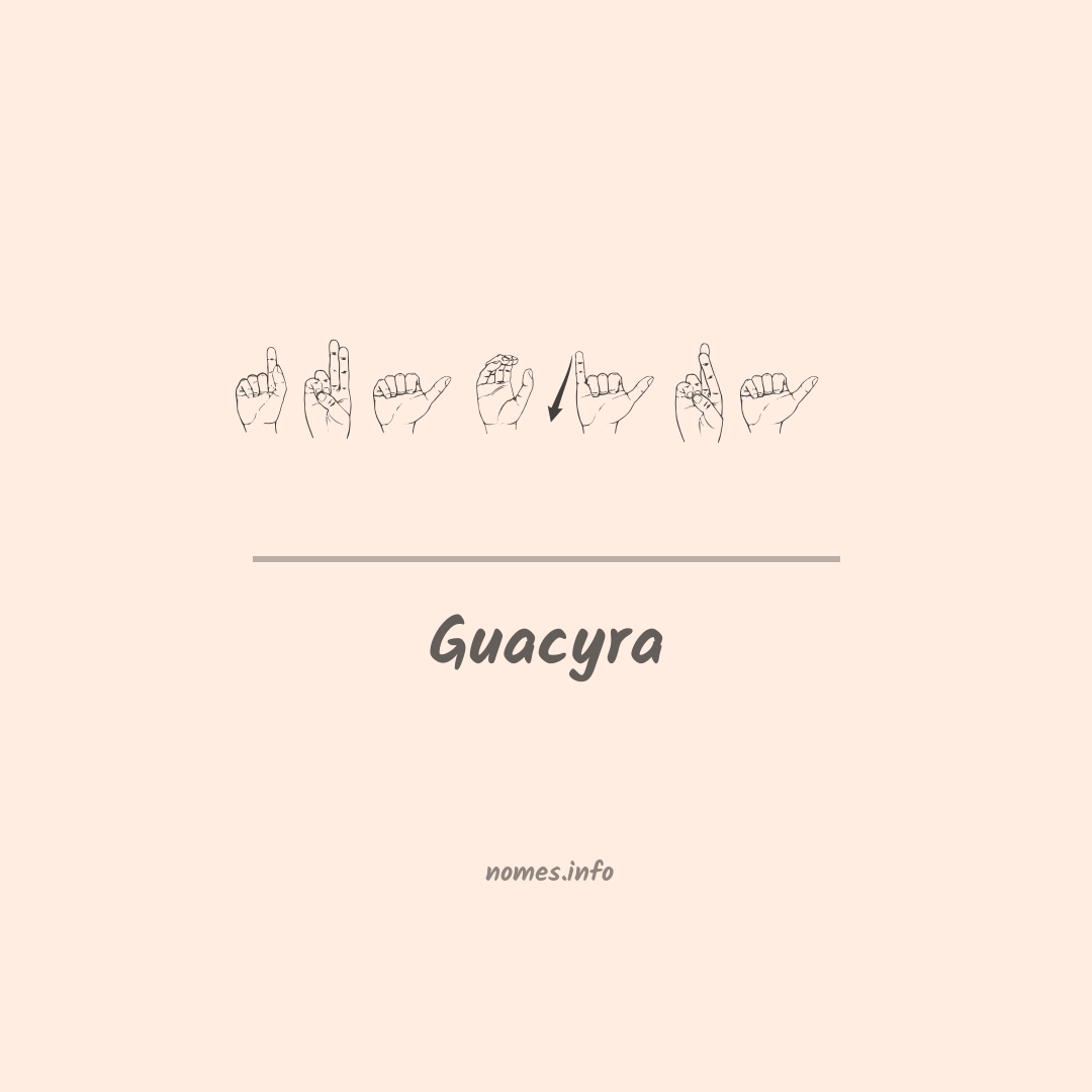 Guacyra em Libras
