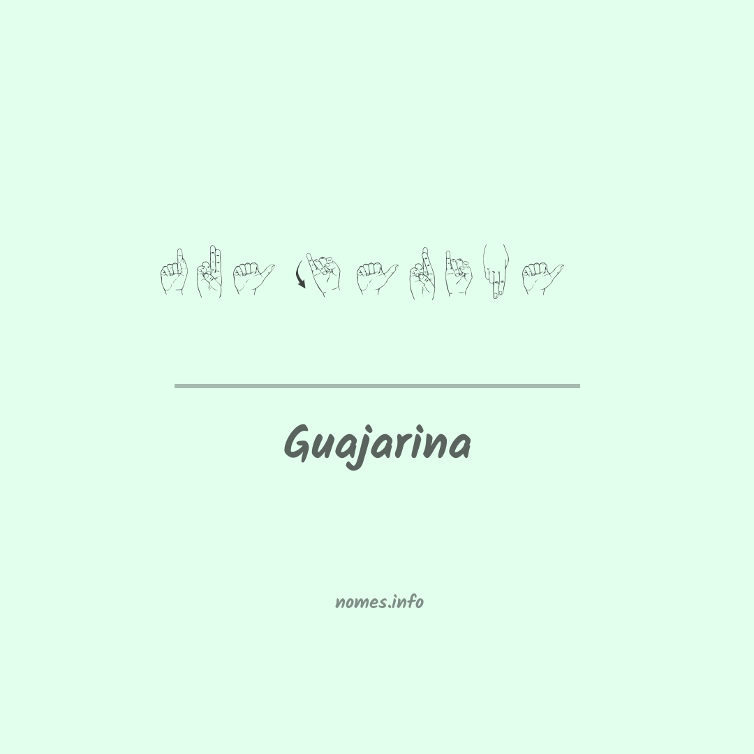 Guajarina em Libras