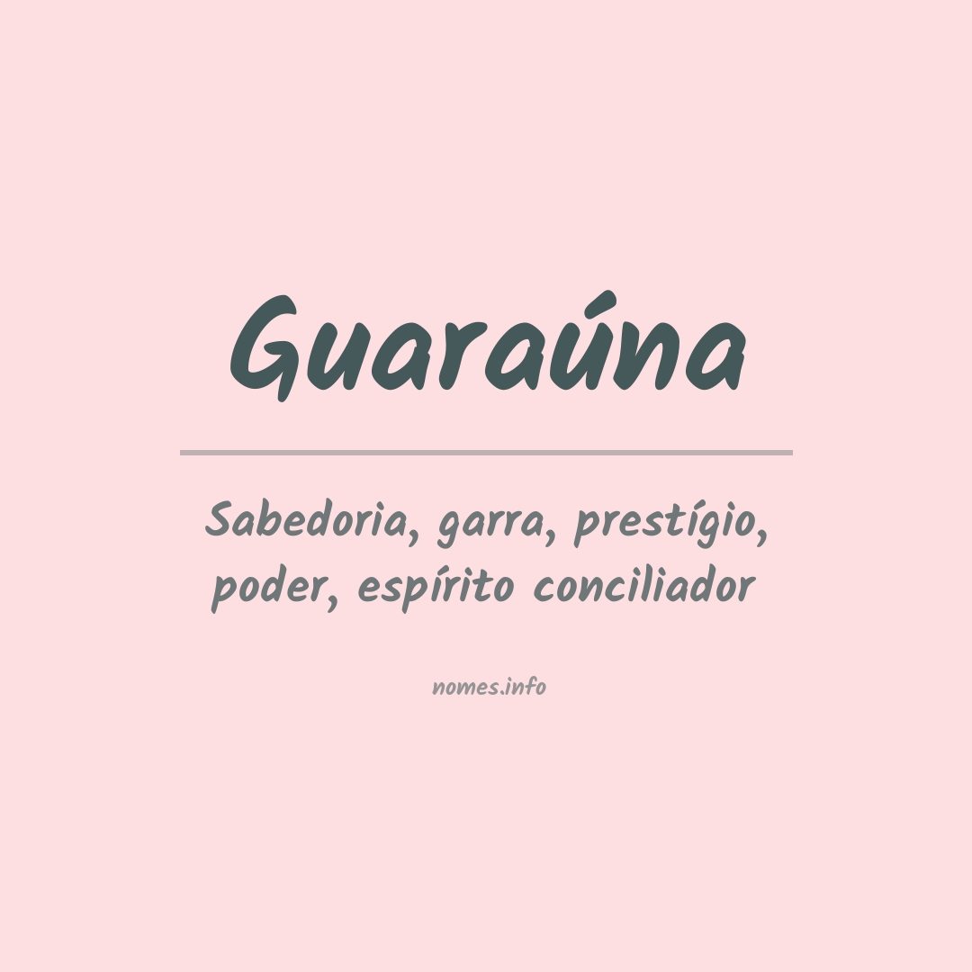Significado do nome Guaraúna