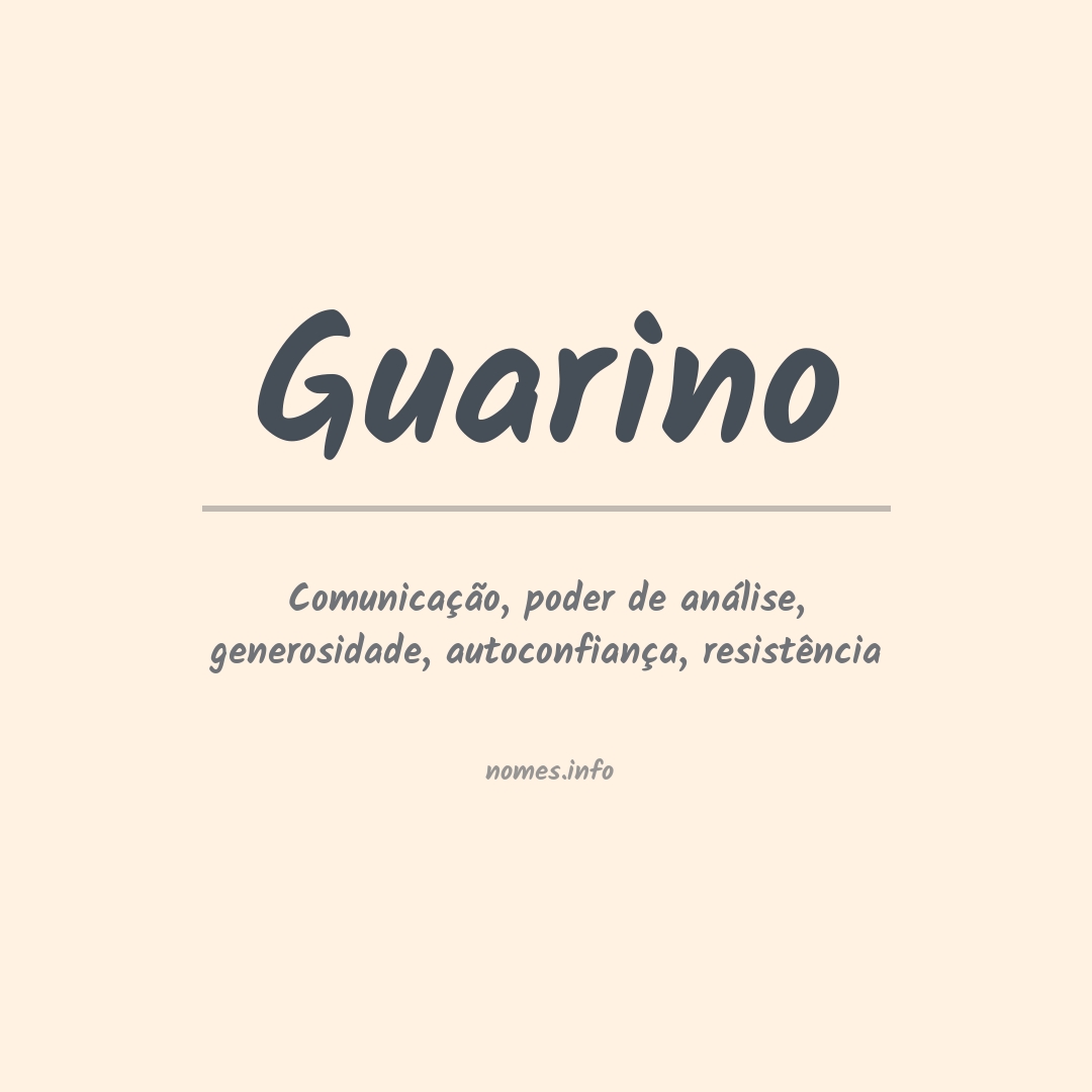 Significado do nome Guarino