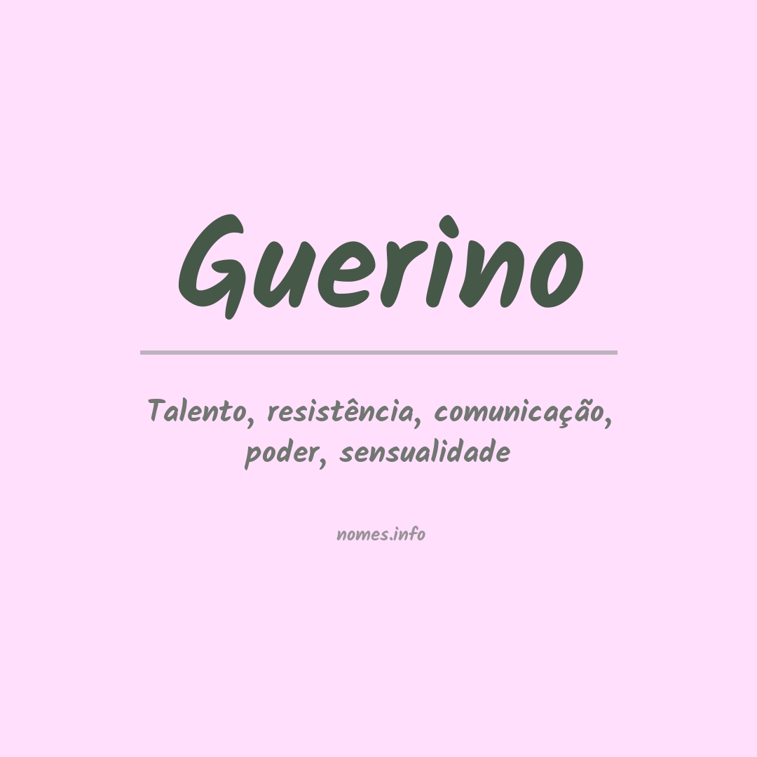 Significado do nome Guerino