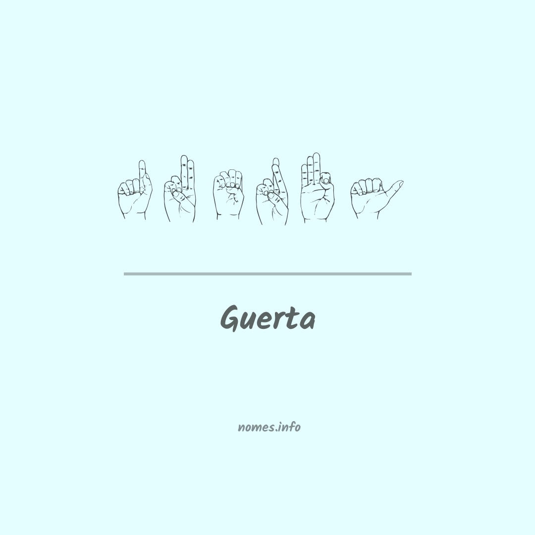 Guerta em Libras