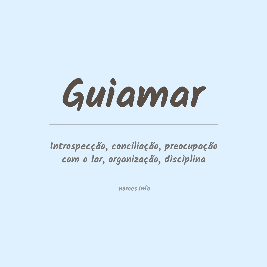 Significado do nome Guiamar