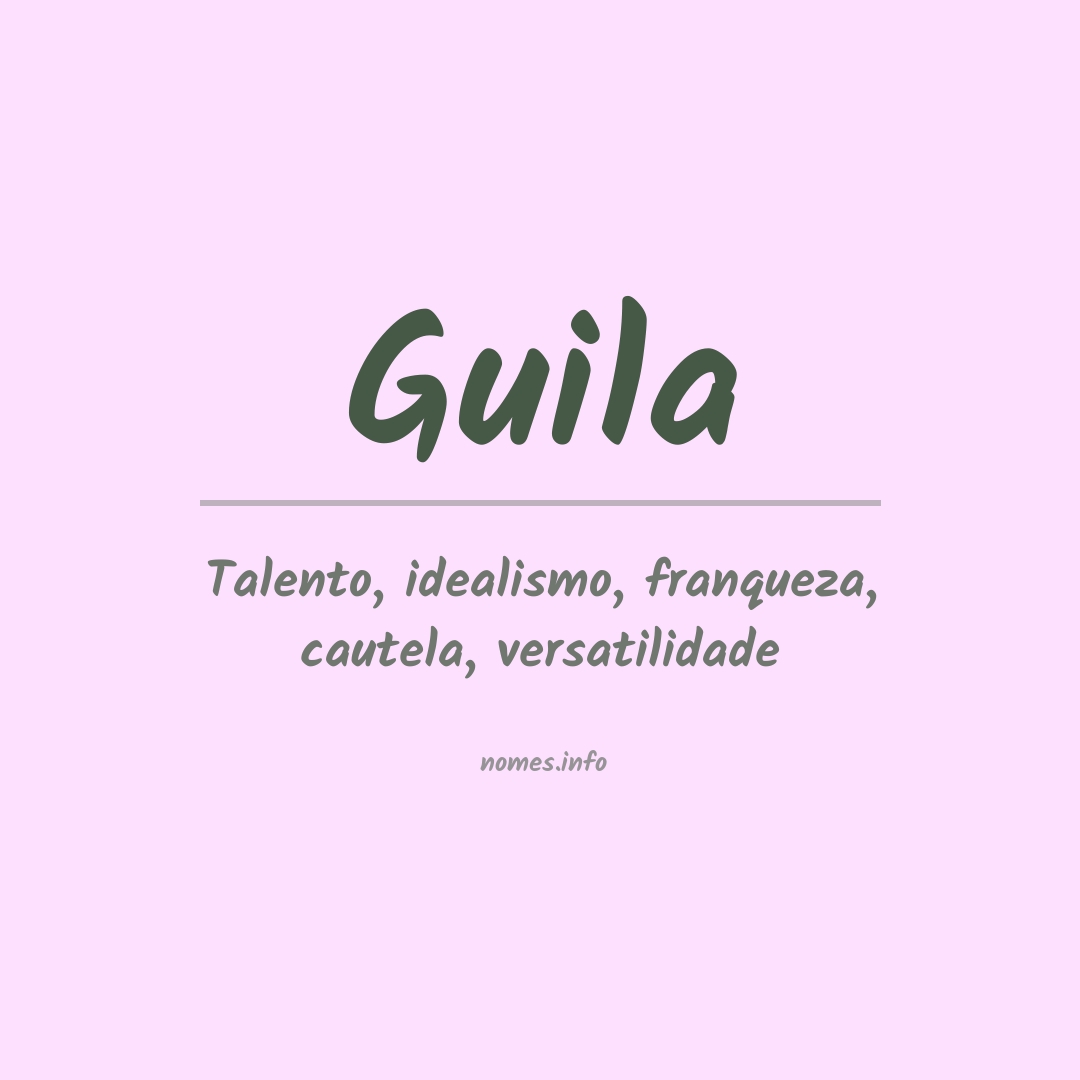 Significado do nome Guila