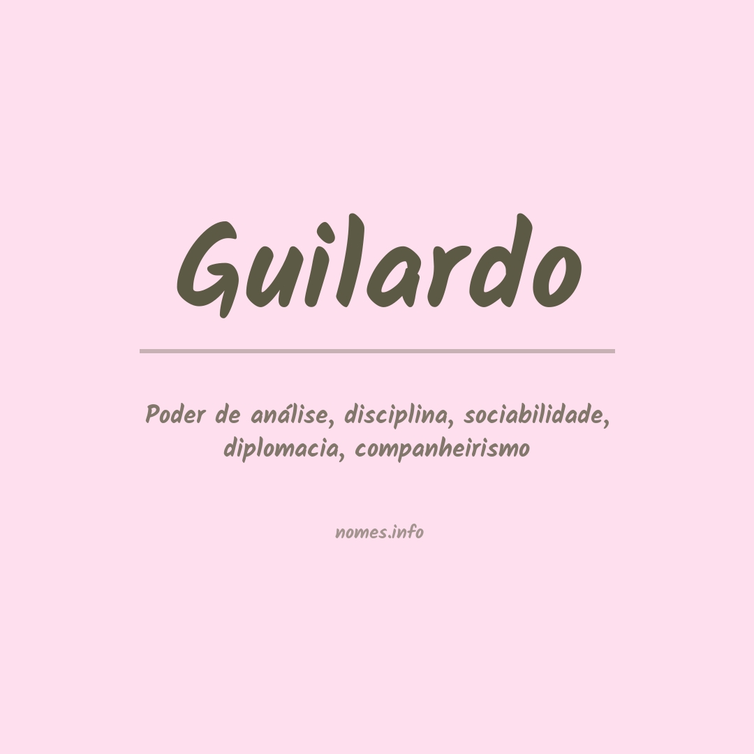 Significado do nome Guilardo