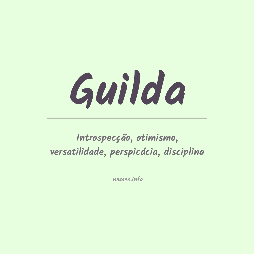 Significado do nome Guilda