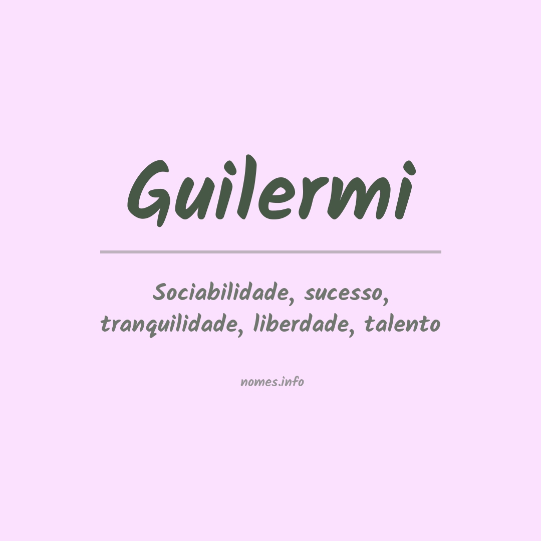Significado do nome Guilermi