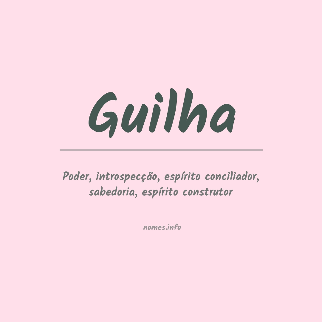 Significado do nome Guilha