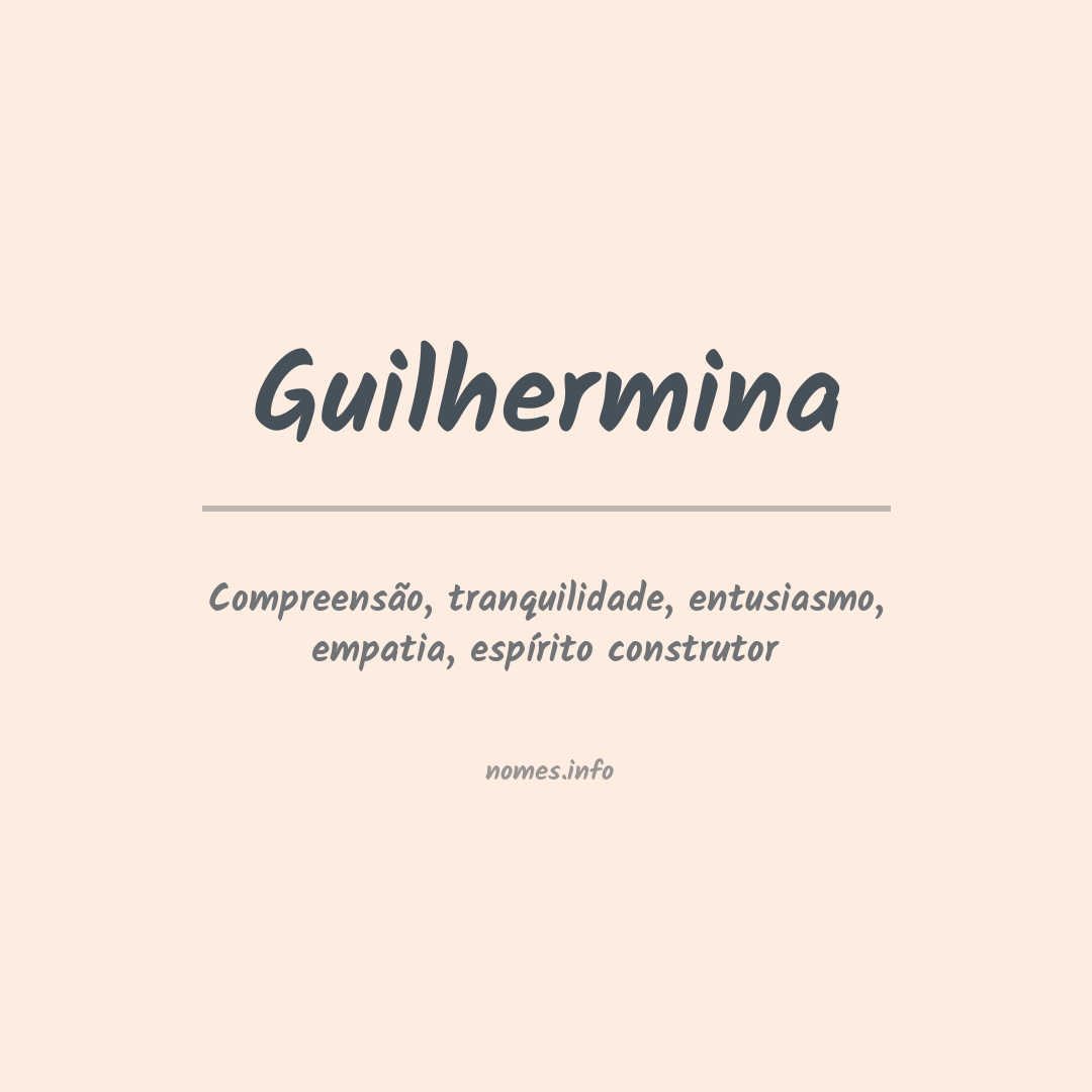 Significado do nome Guilhermina