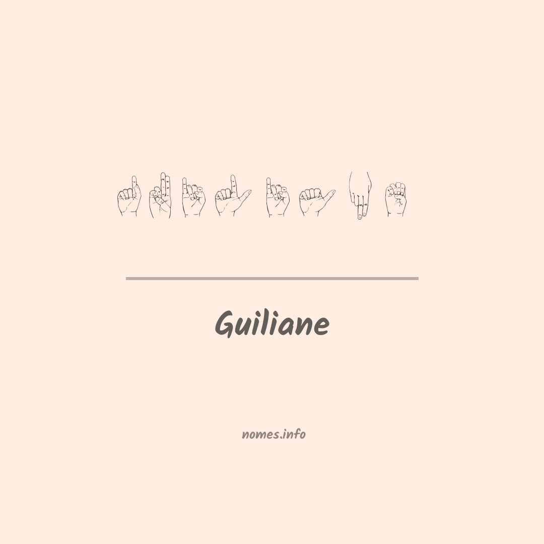 Guiliane em Libras