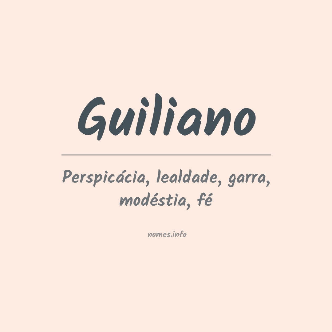 Significado do nome Guiliano