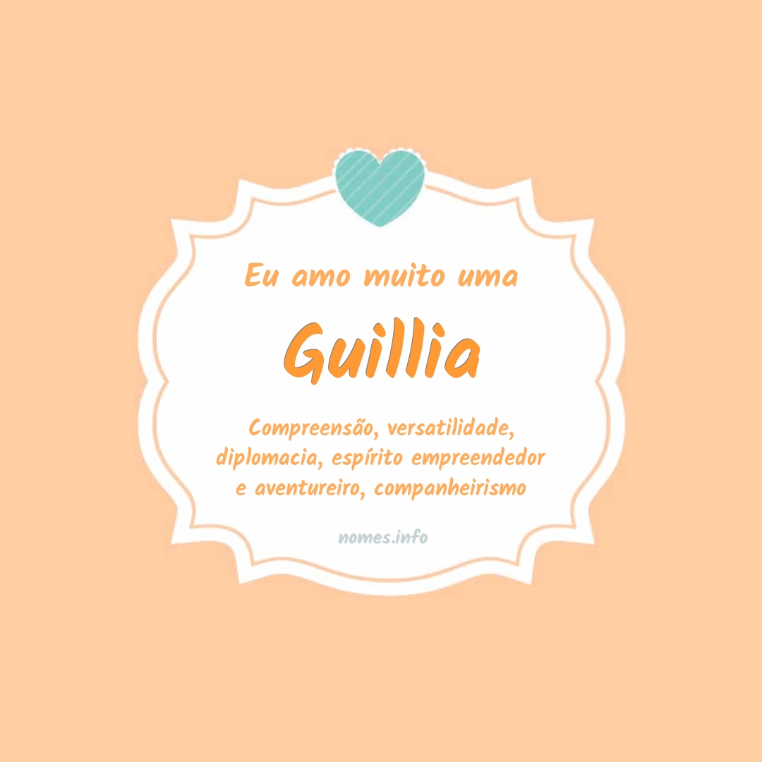 Eu amo muito Guillia