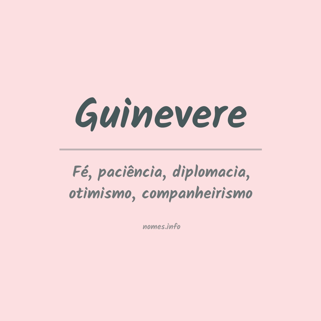 Significado do nome Guinevere