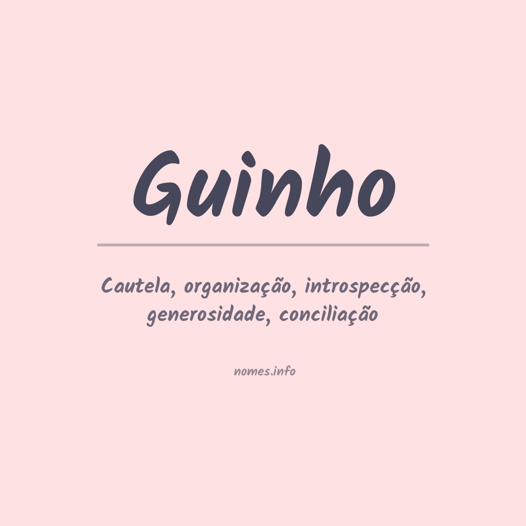 Significado do nome Guinho