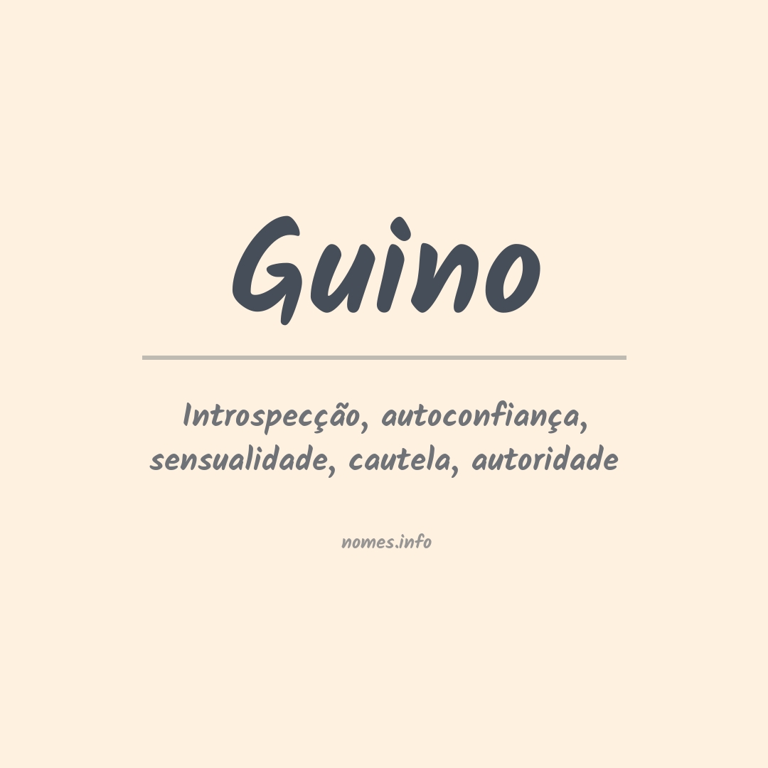 Significado do nome Guino