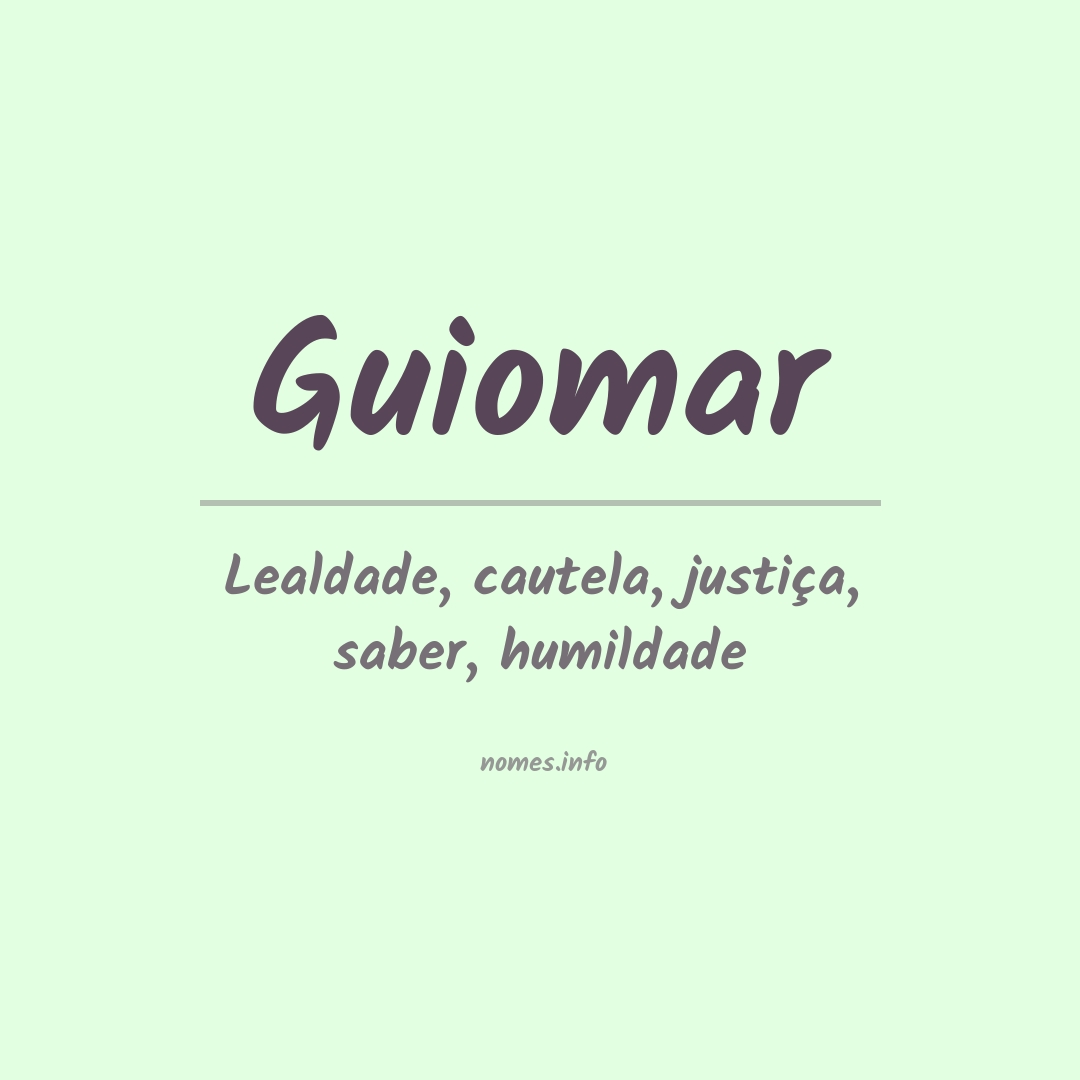 Significado do nome Guiomar