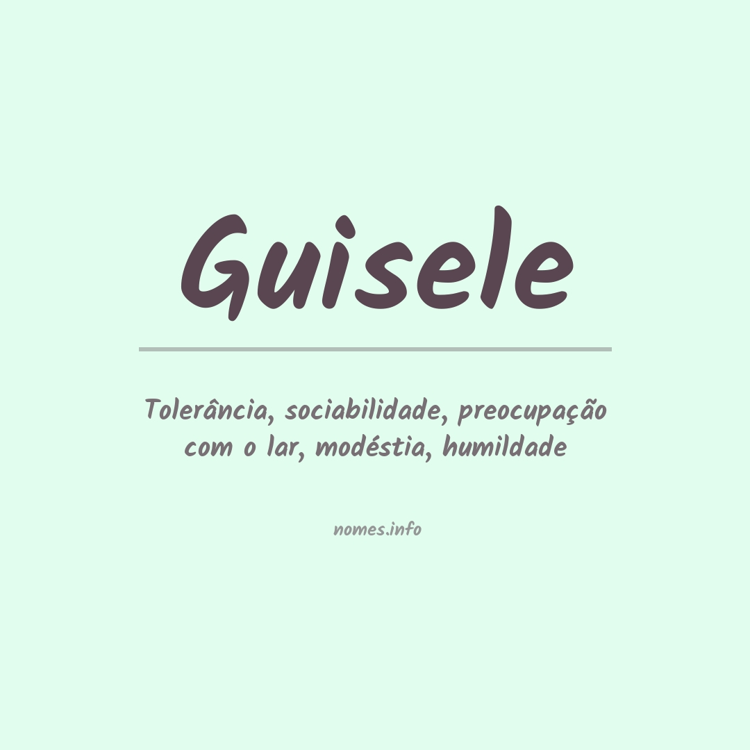Significado do nome Guisele