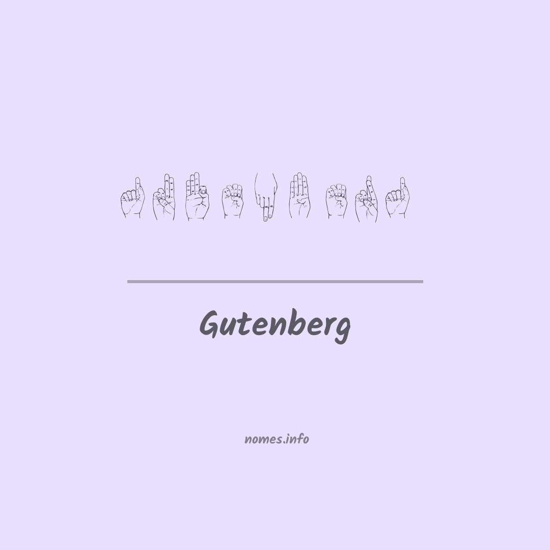 Gutenberg em Libras