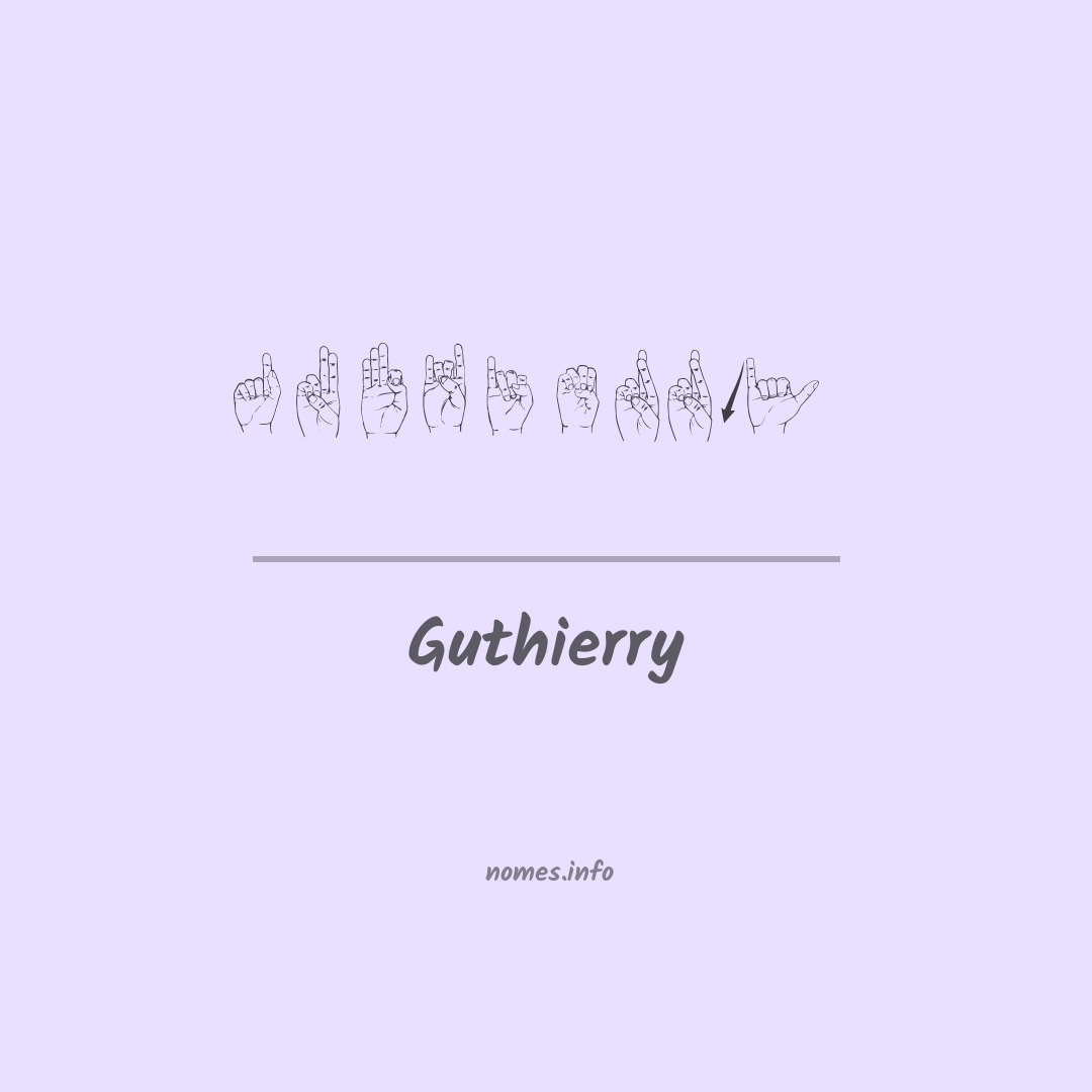 Guthierry em Libras