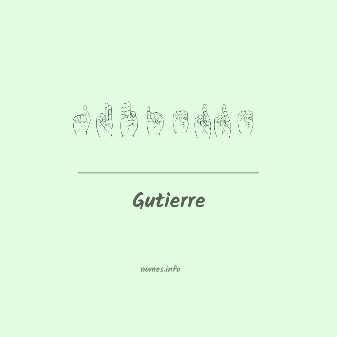 Gutierre em Libras