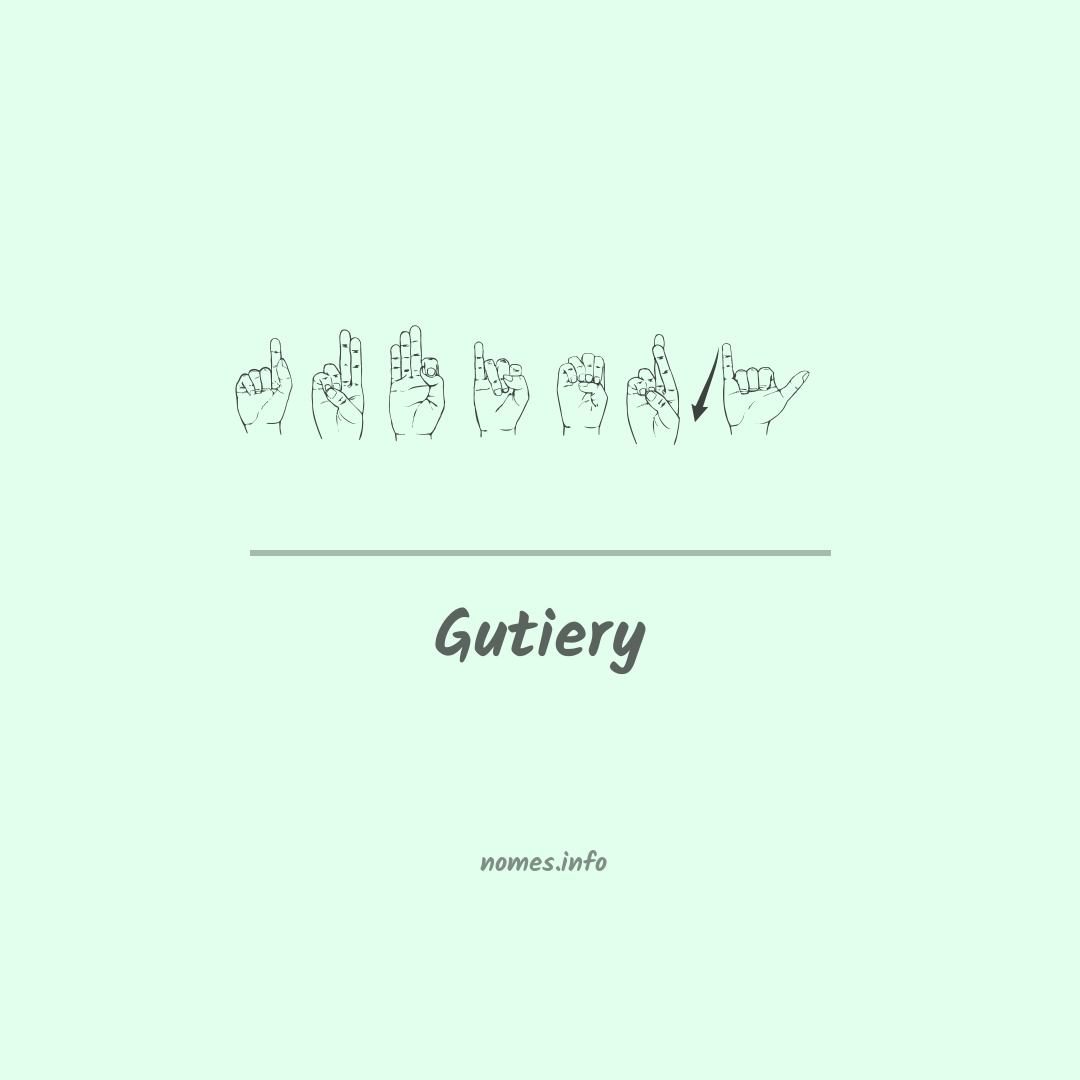 Gutiery em Libras