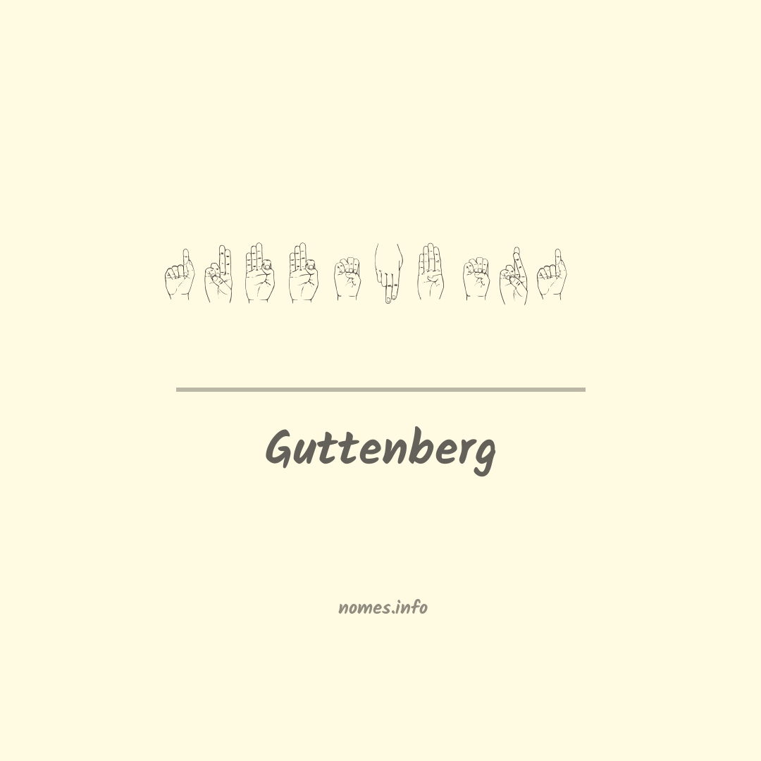 Guttenberg em Libras