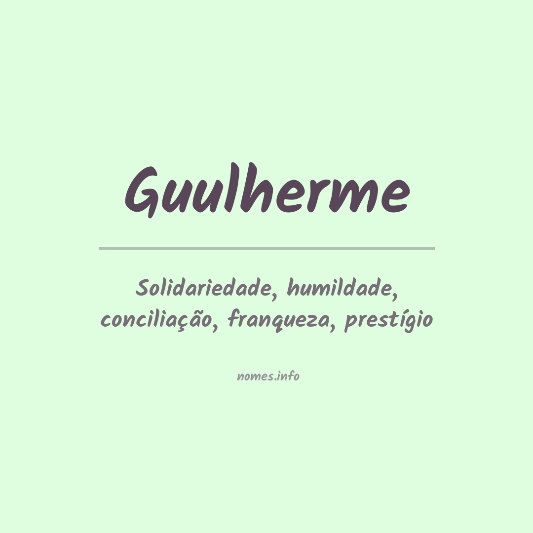 Significado do nome Guulherme