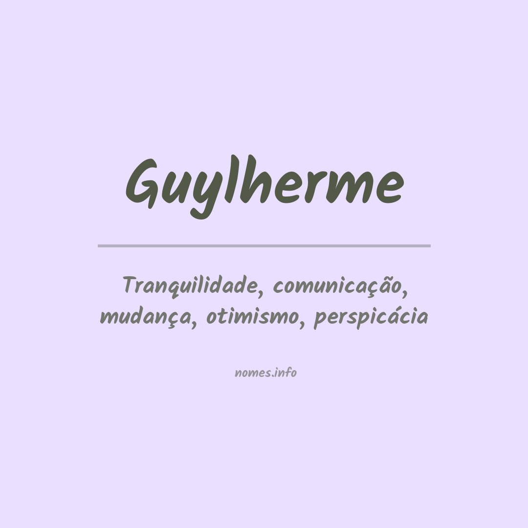 Significado do nome Guylherme
