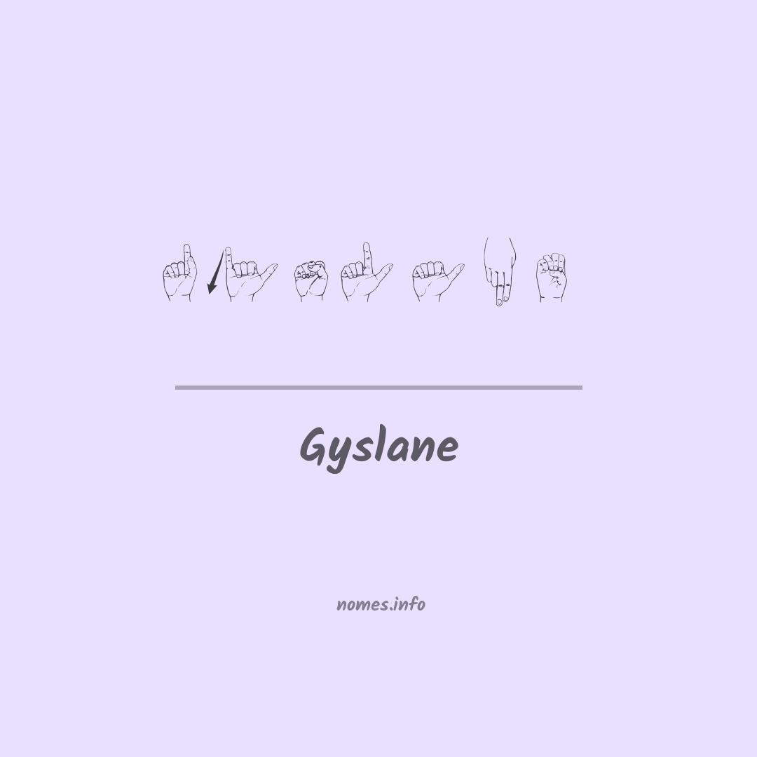 Gyslane em Libras