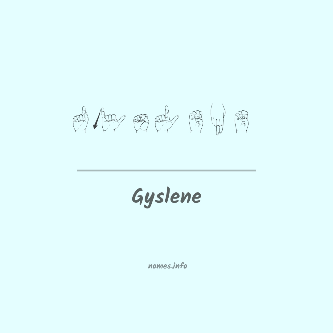 Gyslene em Libras
