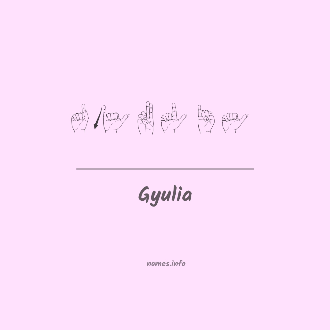 Gyulia em Libras