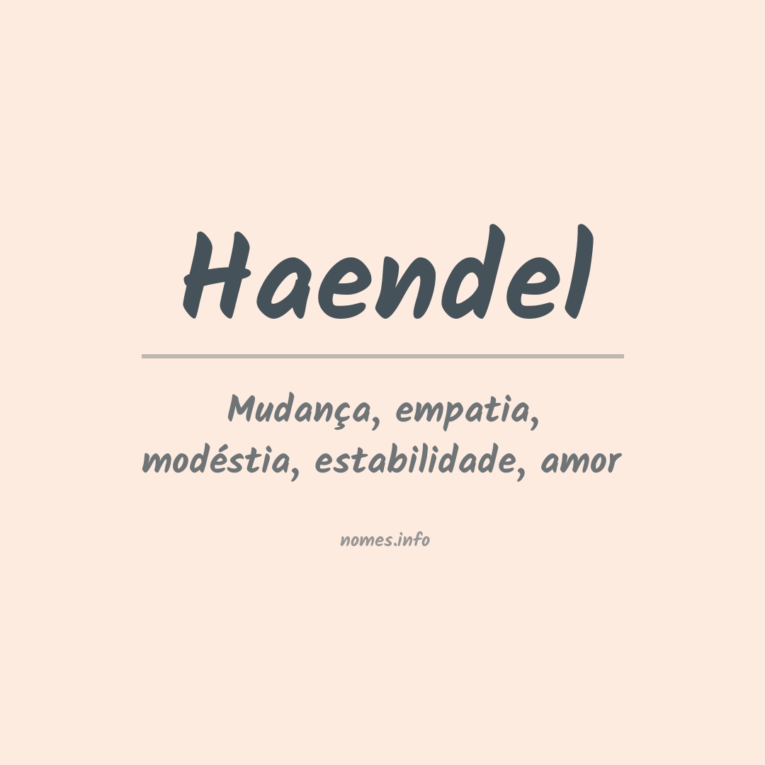 Significado do nome Haendel