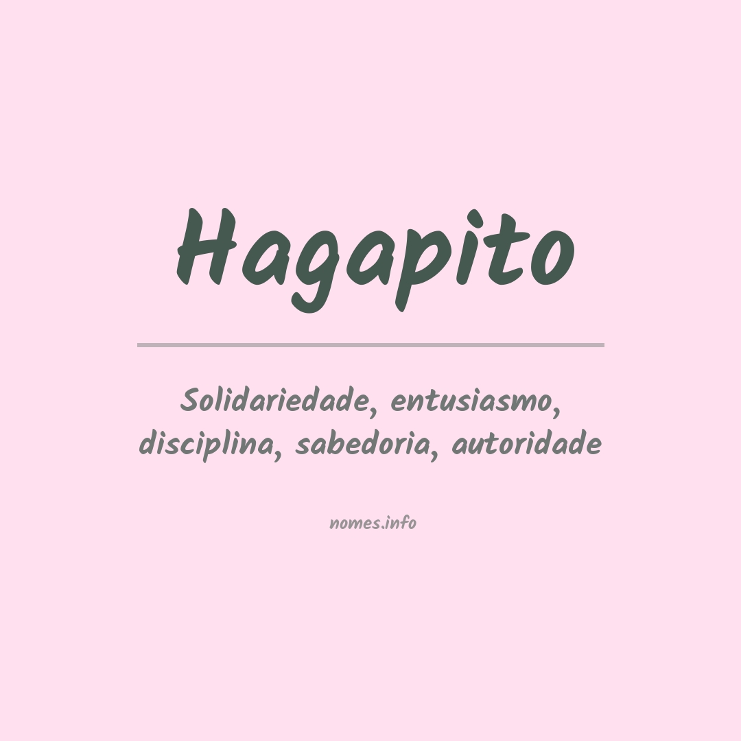 Significado do nome Hagapito